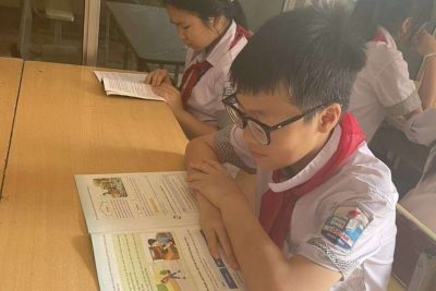 HS trường THCS Lộc An tích cực hưởng ứng ngày sách và văn hóa đọc Việt Nam 21/4